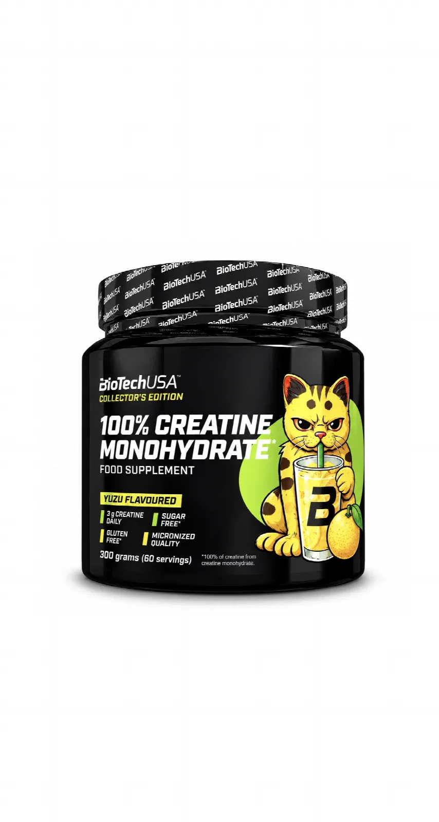 100% CREATINE MONOHYDRATE FOOD SUPPLEMENT YUZU FLAVOURED 300grams