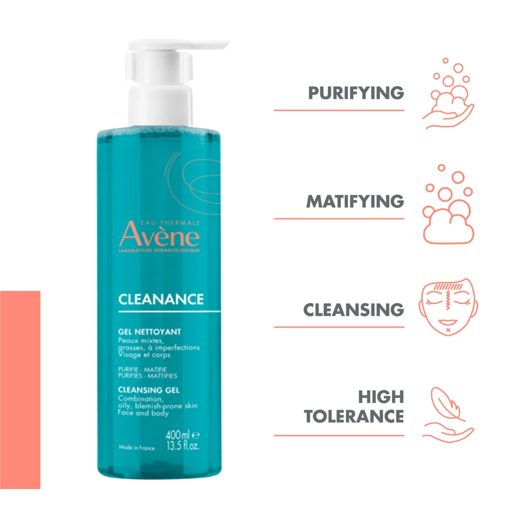 Avène Cleanance Cleansing Gel for Oily Skin 400ML — image 2