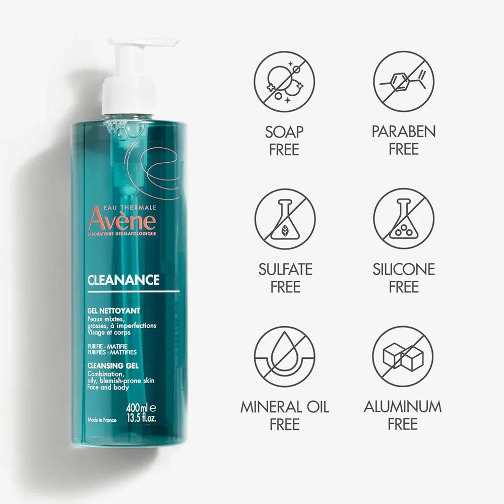 Avène Cleanance Cleansing Gel for Oily Skin 400ML — image 3