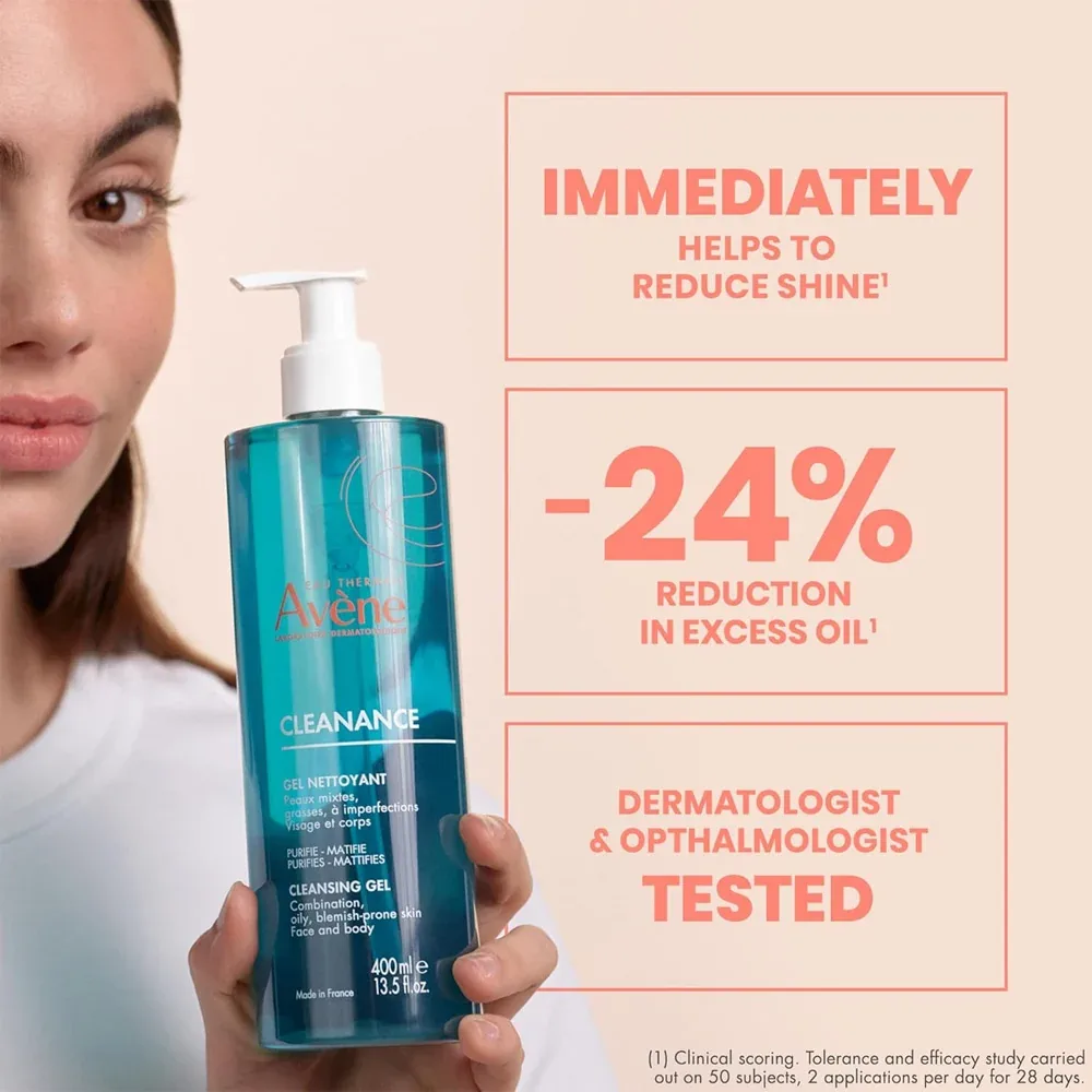 Avène Cleanance Cleansing Gel for Oily Skin 400ML — image 4