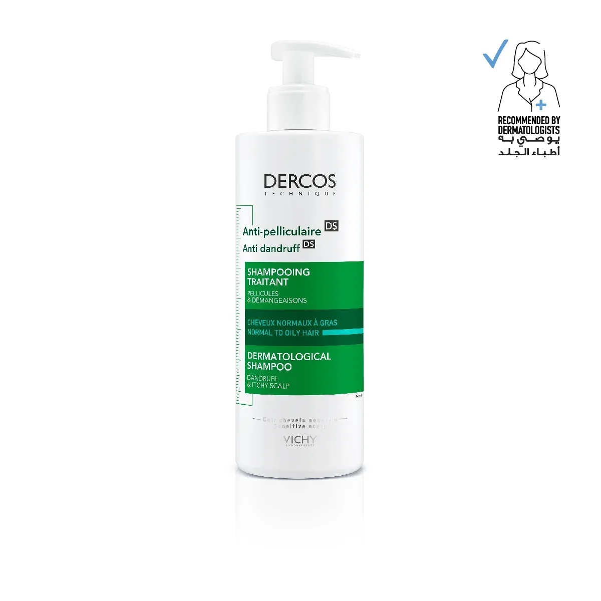Dercos Anti Dandruff Shampoo for Normal to Oily hair 200ml