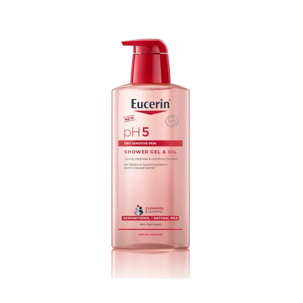 Eucerin pH5 Shower Gel & Oil for Dry Sensitive Skin 400ml
