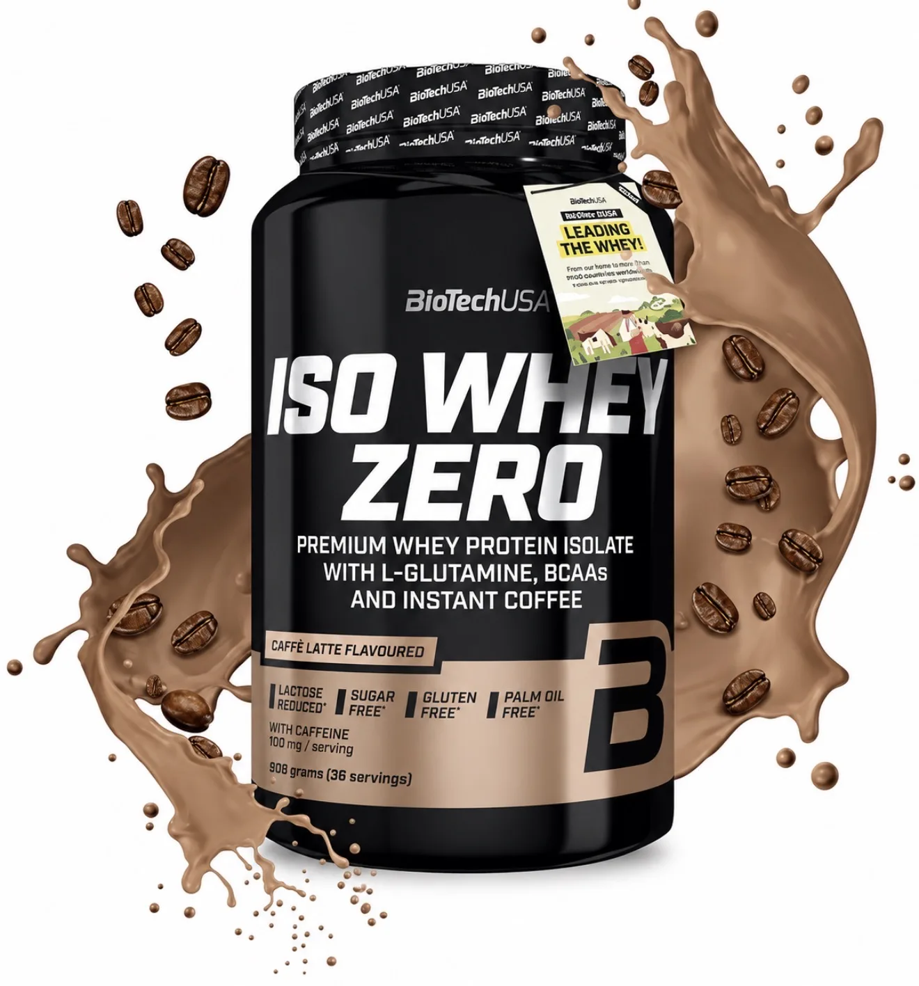 ISO WHEY ZERO CAFFE LATTE FLAVOURED 908 grams