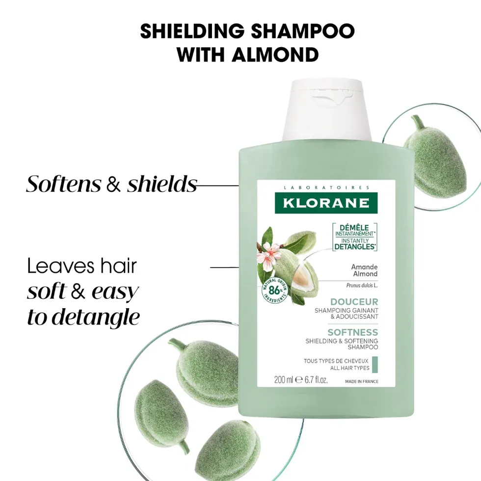 Klorane Softness Shielding & Softening Shampoo with Almond 200ml — image 3