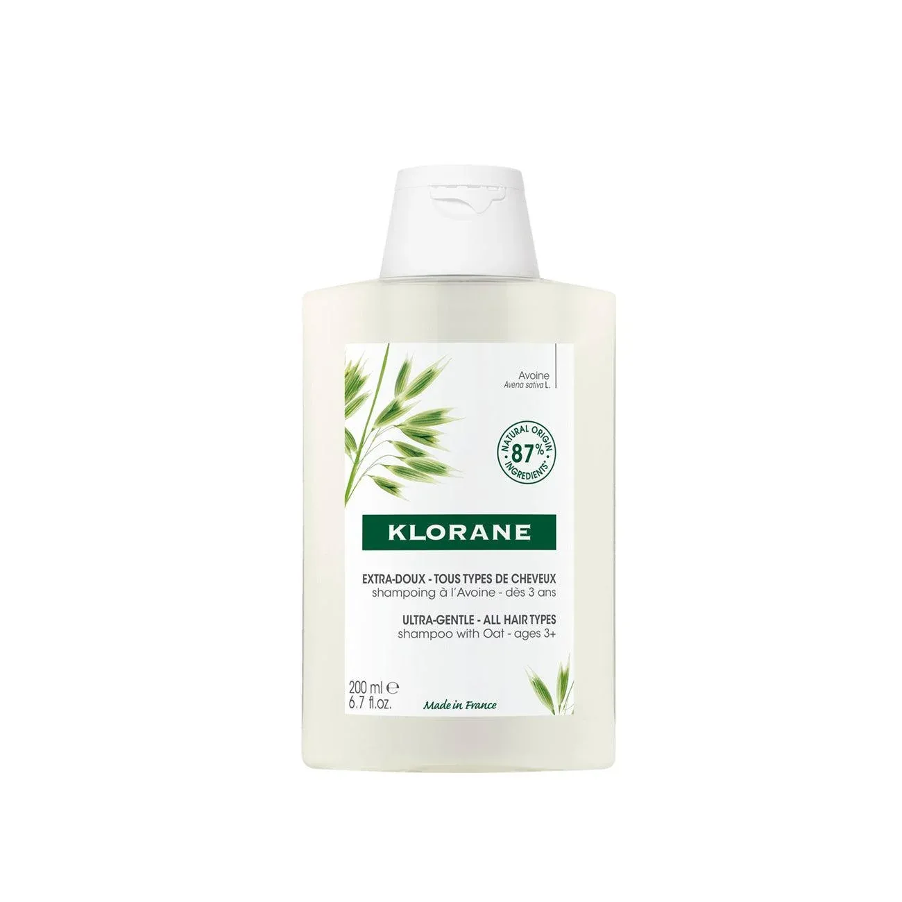 Klorane Ultra-Gentle Daily & High Tolerance Shampoo with Oat 200ml