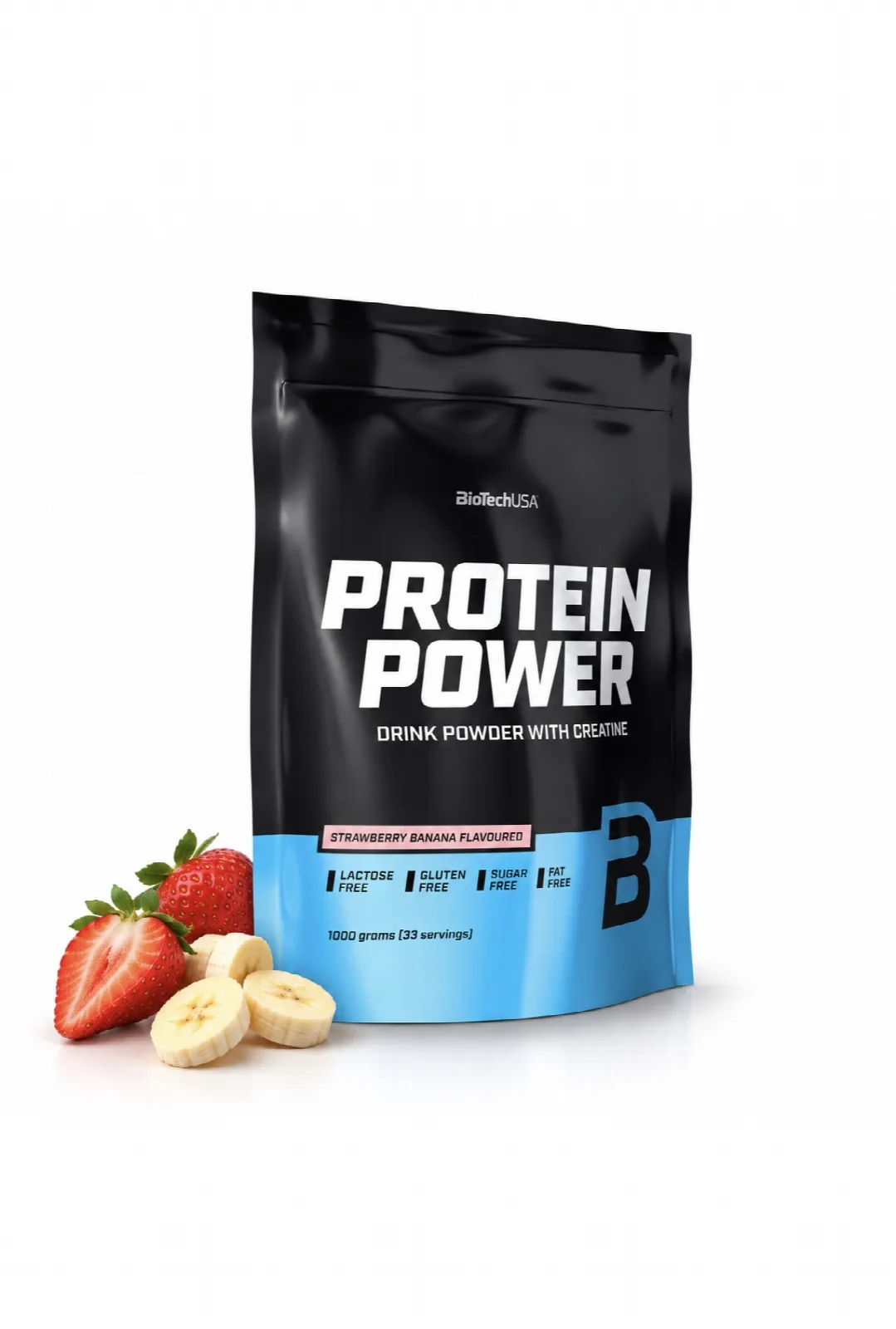 PROTEIN POWER WITH CREATINE STRAWBERRY-BANANA FLAVOURED 1000 grams